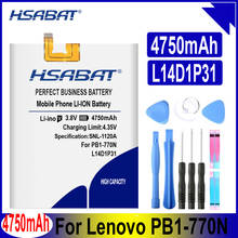 HSABAT L14D1P31 4750 мА/ч, батарея для Lenovo PB1-770N PB1-770M PHAB плюс l14d1p31 батареи 2024 - купить недорого