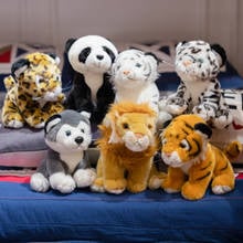 20cm Cute Simulation Forest Animals Tiger Lion Panda Leopard Plush Toys Soft High Quality Stuffed Dolls Pillow Kids Gift 2024 - buy cheap