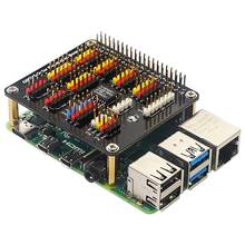 Ad/da placa para raspberry pi ad/da expansão digital-para-analógico conversão placa de expansão para raspberry pi recursos gpio 2024 - compre barato