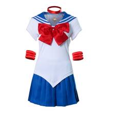 Sailor Suit Cosplay Costume with Necklace Anime Tsukino Usagi Classic Uniform Performance Clothes for Female 2024 - buy cheap