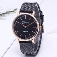 Relógio minimalista ultra fino wokai, relógio de quartzo para homens de negócios em aço inoxidável com pulseira de malha em metal 2024 - compre barato