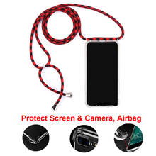 for Samsung Galaxy A51 A71 5G A11 A21 A41 A81 A91 M30S S20 Ultra Plus Case Crossbody Necklace Rope Shoulder Strap Airbag Cover 2024 - buy cheap