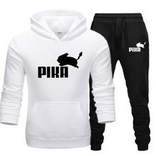 Hot Men's Sets PIHA print  Sportswear warm hoodie set Streetwear Pullover tracksuit Casual drop shipping hoodie+Pant men clothes 2024 - buy cheap