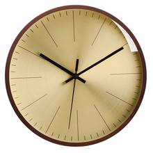 Роскошные Настенные часы в скандинавском стиле, современный дизайн, золотые часы, домашний декор, деревянные настенные часы, металлические Креативные украшения для гостиной 2024 - купить недорого