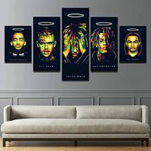 Legends Never Die Rap Singer Hip-hop Art canvas posters 5 piece canvas artwork wall decor Canvas Art Poster home decor 2024 - buy cheap