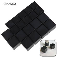 10pcs Square Silicone Chair Leg Caps Non-slip Table Foot Dust Cover Floor Protector Pads Pipe Plugs Furniture Leveling Feet 2024 - buy cheap