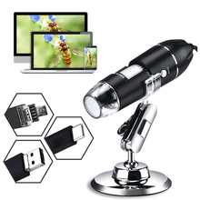 Microscopio Digital USB, cámara electrónica, lupa profesional, laboratorio, reparación de niños, endoscópica, PC, bracketket1600x 2024 - compra barato