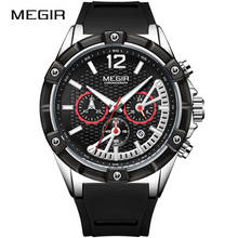MEGIR Watch Men Fashion Sports Quartz Mens Watches Luxury Brand Silicone Waterproof Business Male Clock Casual Relogio Masculino 2024 - buy cheap