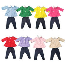 Baby Doll clothes set for 18 inch girl Doll jacket pants clothes 18" doll outfit 2024 - buy cheap