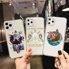 Capa de celular série vikings, capa de silicone macio tpu para iphone 11pro 12pro max xr x xs 6 6s 7 8 plus 12 2024 - compre barato