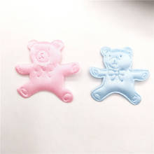 80pcs/lot 3.5*3cm diy Bear padded Appliques for DIY hair clip Accessories and baba cloth Decoration 2024 - buy cheap