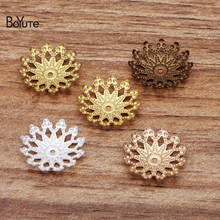 BoYuTe Wholesale (200 Pieces/Lot) 16MM Metal Brass Filigree Flower Bead Caps Diy Hand Made Jewelry Findings Components 2024 - buy cheap