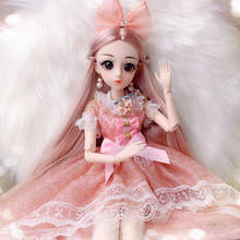 45 cm 1/4 menina boneca com joint fashion boneca princesa grande boneca conjunto menina aniversário boneca presente do bebê para crianças 2024 - compre barato