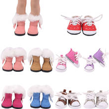 5 CM Doll Shoes Are Suitable For 14.5 Inch Dolls Clothes  Accessories For Baby Birthday Festival Gift Christmas Gift 2024 - buy cheap