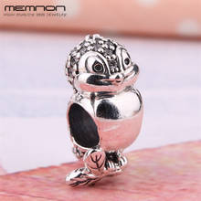 2018 New autumn Snow White Bird Charms 925 sterling silver beads fit charm Bracelets Necklaces DIY for women Memnon fine Jewelry 2024 - buy cheap