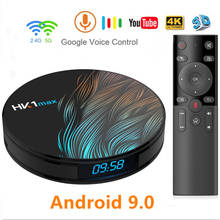 Dispositivo de Tv inteligente HK1 Max Plus, decodificador con Android 9,0, Chip RK3328, cuatro núcleos, Youtube, 4GB/32GB, WIFI Dual 2,4G/5GHz, BT4.0, LAN, USB 100, reproductor multimedia 2024 - compra barato