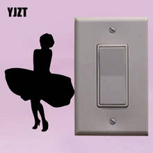 YJZT MARILYN MONROE Light Switch Vinyl Wall Decal Sticker For Kids Room Living Room Home Decoration S18-0038 2024 - buy cheap