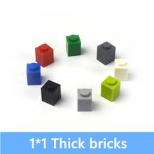 200pcs DIY Building Blocks Thick Figures Bricks 1x1Dots Educational Creative Size Compatible With leduo Plastic Toys 2024 - buy cheap