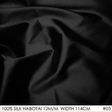 HABOTAI-tela de seda de morera para Patchwork, Material de costura artesanal, color negro, 100%, 114cm de ancho, 12momme, 03 2024 - compra barato