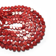 2020 New Ladies DIY Bracelet Necklace Jewellery Bead Exquisite Gift Red Peach Heart Coral Bead Size 8mm 2024 - buy cheap