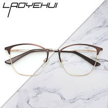 Fashion Optical Women's Round Grade Glasses Cat Eye Retro Female Prescription Eyewear Glasses For Women Eyeglasses Metal Luxury 2024 - buy cheap