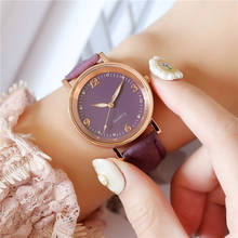 Casual Women Watches Leather Strap Line Analog Quartz Ladies Wrist Watches Fashion Watch Simplicity Round Elegant Reloj Clock 2024 - buy cheap