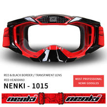 NENKI-Gafas de Motocross, lentes todoterreno para motocicleta, carreras, esquí, Snowboard, lentes reemplazables 2024 - compra barato
