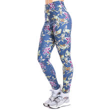Tropical flowers imitate Jeans Print Legging Push Up Fashion Pants High Waist Workout Jogging For Women Athleisure Leggings 2024 - buy cheap