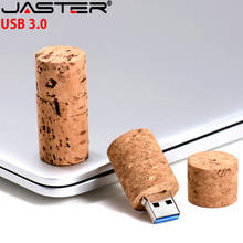 JASTER (1 PCS  free LOGO) Wooden USB 3.0 cork wood usb flash drive pendrive 4GB 8GB 16GB 32GB 64GB memory stick 2024 - buy cheap