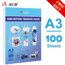 Inkjet Sublimation Heat Transfer Paper 100sheets A3  for Any Inkjet Printer with Sublimation Ink 100 Sheets Letter Size 2024 - buy cheap