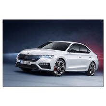 2020 Skoda Octavia RS iV Автомобильная картина настенные художественные плакаты и принты Современная Картина на холсте для декора гостиной 2024 - купить недорого