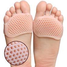 Palmilhas dos pés de silicone xd02, palmilhas de colmeias salto alto com plataforma gel de silicone respirável, palmilha para cuidados de saúde dos sapatos, massagem para inserção de sapato 2024 - compre barato