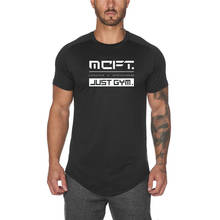 Brand Fashion Mens Short Sleeve Fashion Shirts Mesh Casual Clothing Bodybuilding Fitness Tights Men Gym Sports Wear Tshirt 2024 - buy cheap