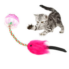 Juguete interactivo con forma de pez para gato, bola pequeña de campana de Color aleatorio, juguete interactivo para gato, suministros divertidos para mascotas, 1 unidad 2024 - compra barato