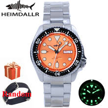 Heimdallr relógio masculino 200m resistência à água luxo safira mostrador luminoso preto moldura cerâmica nh36 automático relógio de pulso mecânico 2024 - compre barato