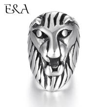 Stainless Steel 8mm Large Hole Beads lion Head Animal Charms DIY Leather Bracelet Bead Slider Jewelry Making Components 2024 - buy cheap