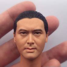 Игрок в масштабе 1/6, Chow Yun, скульптура толстой головы, мужской солдат, азиатская звезда, Резная Голова, фигурка, игрушка 2024 - купить недорого