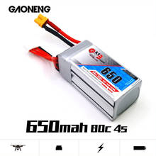 Gaoneng-batería recargable GNB para Dron de carreras, batería Lipo XT30 de 650mAh, 14,8 V, 4S, 80C/160C, piezas de helicóptero, cuadricóptero, FPV 2024 - compra barato