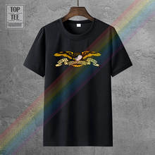 Camisa masculina de manga curta e gola em o, camiseta estampa de skateboard antiheróis e preta, 2018 2024 - compre barato