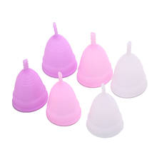 Higiene feminina copo menstrual s l silicone coppetta mestruale coupe menstruelle período da lua copo menstrual aleatoriamente 2024 - compre barato