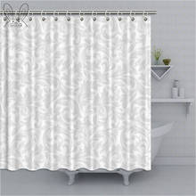 Cortina de baño con patrón Floral, conjunto de ducha barroca impermeable, cortina para el baño con tejido de poliéster, decoración 2024 - compra barato