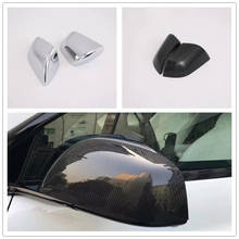 ABS Carbon Fiber Side Door Rearview Mirror Protect Frame Cover Caps For TESLA MODEL 3 Ornament Accessories 2024 - buy cheap