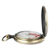 Винтажные карманные часы с бронзовым компасом, походная навигация, подарок для детей 2024 - купить недорого