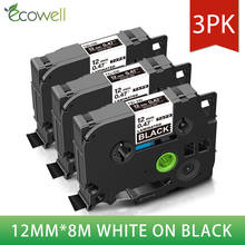 Ecowell 12mm 335 fita compatível para 231 131 431 631 335 fita compatível para impressoras de etiquetas branco no preto 2024 - compre barato