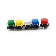 20PCS Tactile Push Button Switch Momentary Tact Cap 12*12*7.3MM Micro switch button Cap 2024 - купить недорого