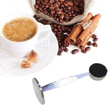 2-in-1 Stainless Steel Coffee Measuring Spoon with Flat Base Tamper Espresso Coffee Powder Press 2024 - buy cheap