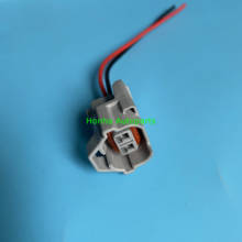 Free shipping 100 pcs/lots 2 Pin/Way Female connector with top Slot with 16AWG 20cm wire 6189-0553 2024 - buy cheap