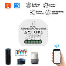 Wifi Smart Light Switch Diy Breaker Module Smart Life/Tuya APP Wireless Remote Control,Works With Alexa Google Home 1/2 Way 2024 - buy cheap