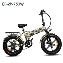 EP-2 750W 20*4,0 дюймов с толстыми покрышками электровелосипед Алюминий Электрический велосипед 48V12A 750W Мощный велосипед 7 скоростей горный велосипед/снег/пляжный Электрический велосипед 2024 - купить недорого