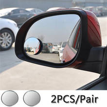 Espelho angulado para retrovisor de carro, 2 peças, hd infinito ajustável, 360 graus, ponto cego redondo, grande angular, retrovisor auxiliar 2024 - compre barato